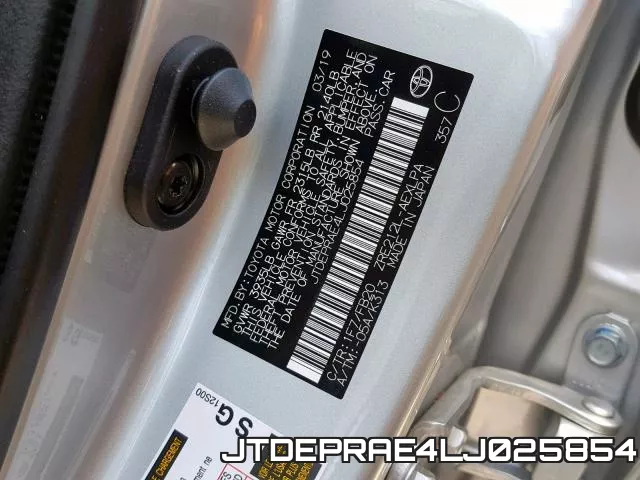 JTDEPRAE4LJ025854 фото 2