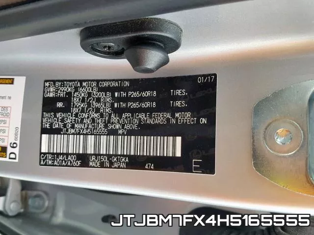 JTJBM7FX4H5165555 фото 2