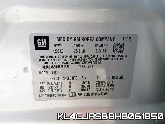 KL4CJASB8HB061850 фото 2