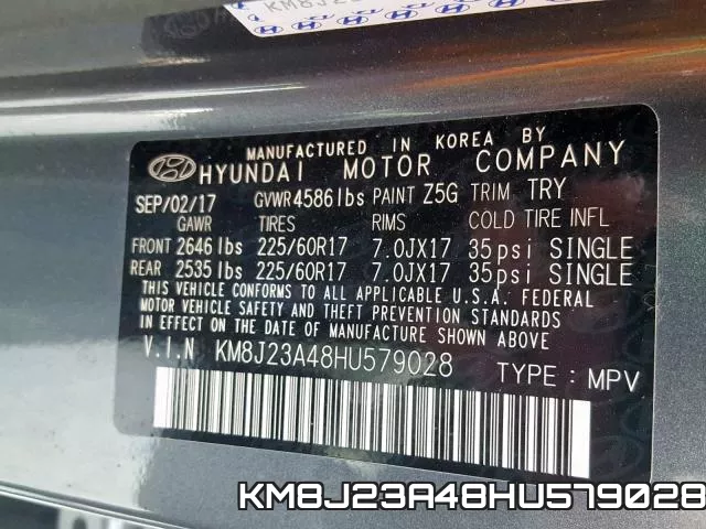 KM8J23A48HU579028 фото 2