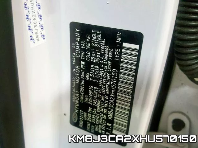 KM8J3CA2XHU570150 фото 2