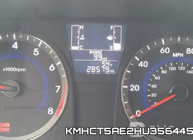 KMHCT5AE2HU356445 фото 8
