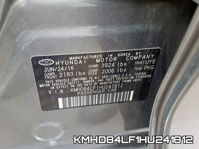 KMHD84LF1HU241812 фото 2