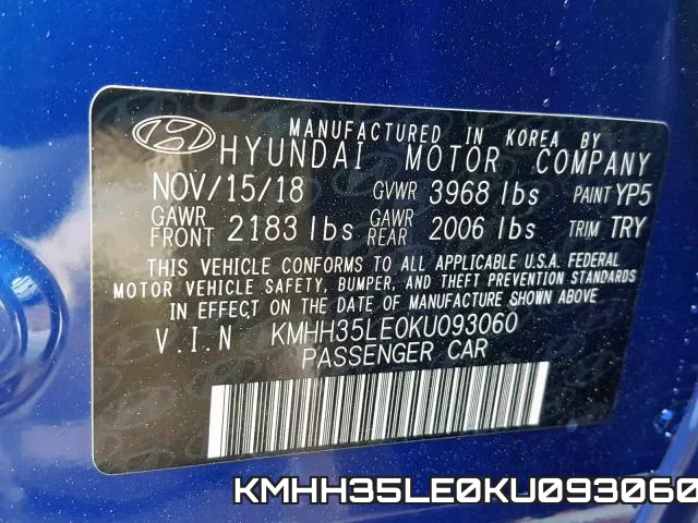 KMHH35LE0KU093060 фото 2