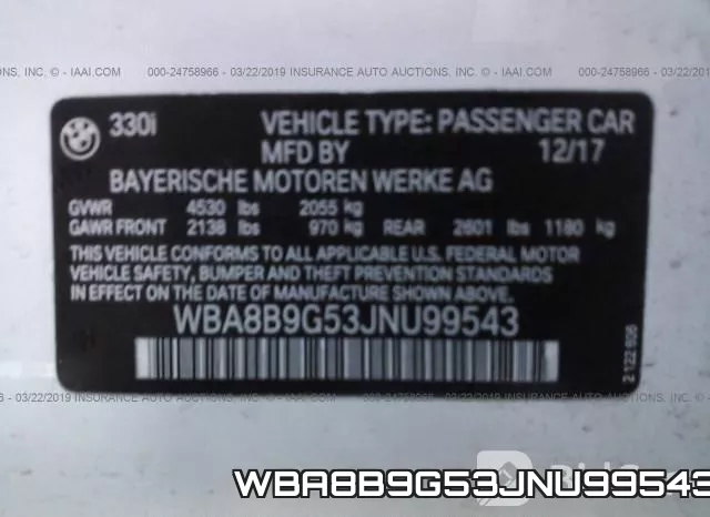 WBA8B9G53JNU99543 фото 10