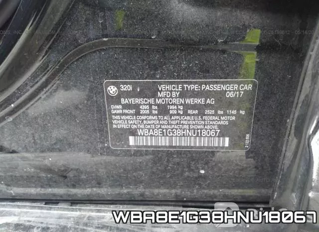 WBA8E1G38HNU18067 фото 10