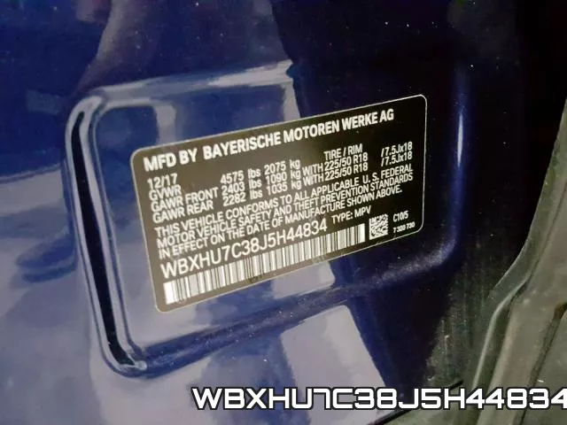 WBXHU7C38J5H44834 фото 2