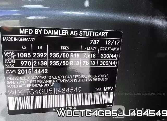 WDCTG4GB5JJ484549 фото 10