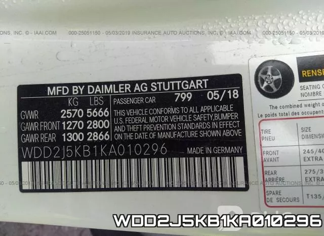 WDD2J5KB1KA010296 фото 10