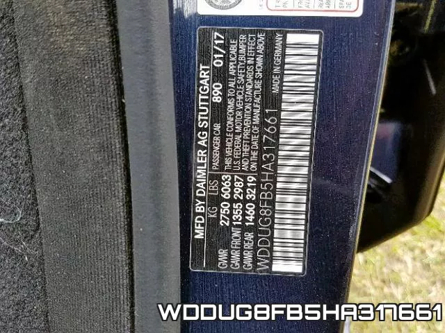 WDDUG8FB5HA317661 фото 2