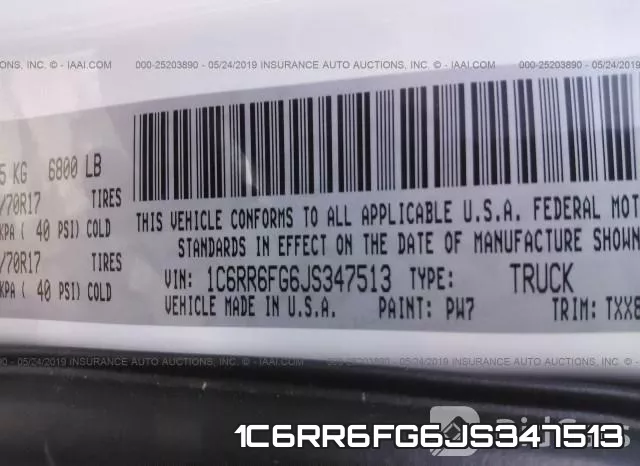 1C6RR6FG6JS347513 фото 9