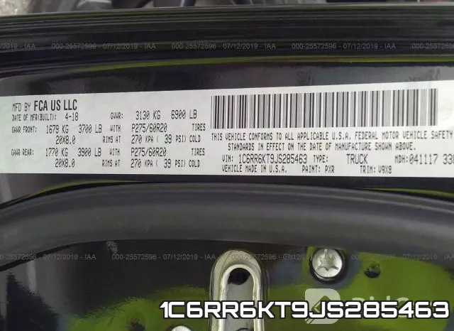 1C6RR6KT9JS285463 фото 10