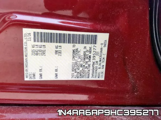 1N4AA6AP9HC395277 фото 2