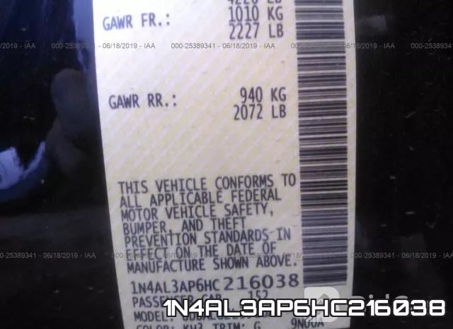 1N4AL3AP6HC216038 фото 9