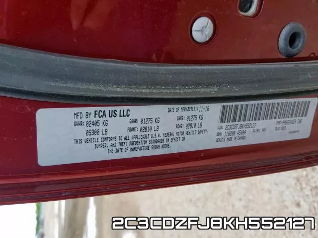 2C3CDZFJ8KH552127 фото 2