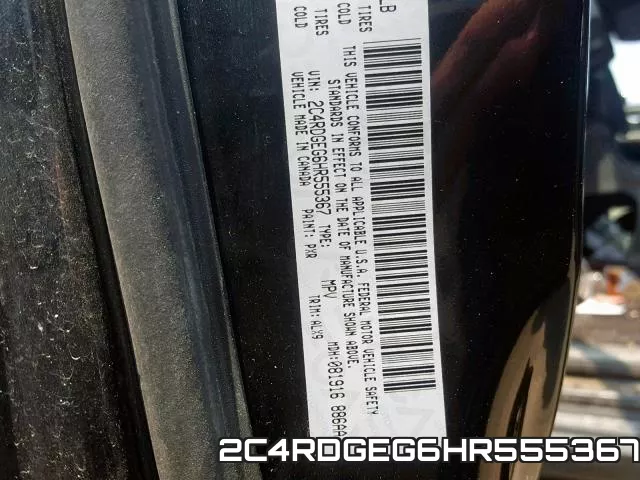 2C4RDGEG6HR555367 фото 2