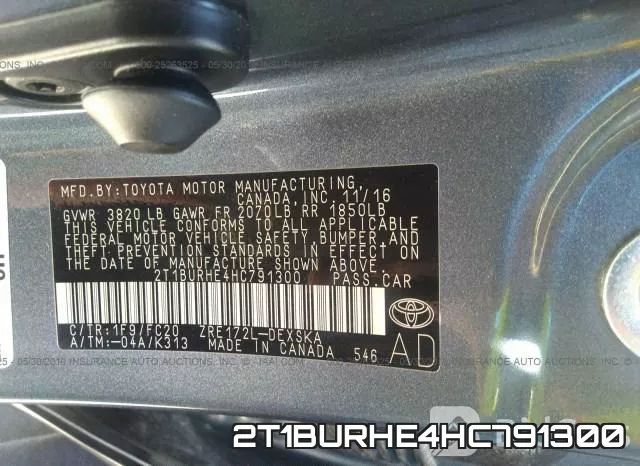 2T1BURHE4HC791300 фото 10