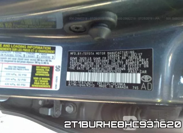2T1BURHE8HC937620 фото 10