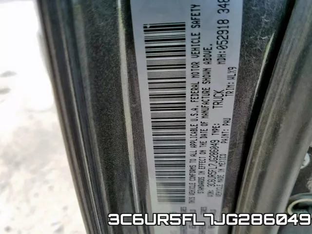 3C6UR5FL7JG286049 фото 2