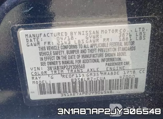 3N1AB7AP2JY306548 фото 10