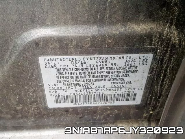 3N1AB7AP6JY320923 фото 2