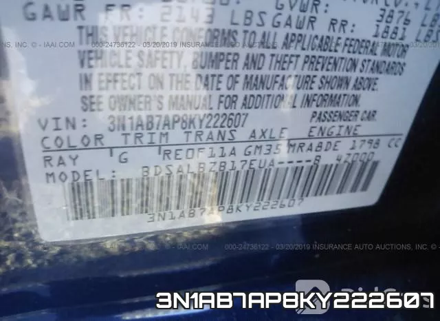 3N1AB7AP8KY222607 фото 10
