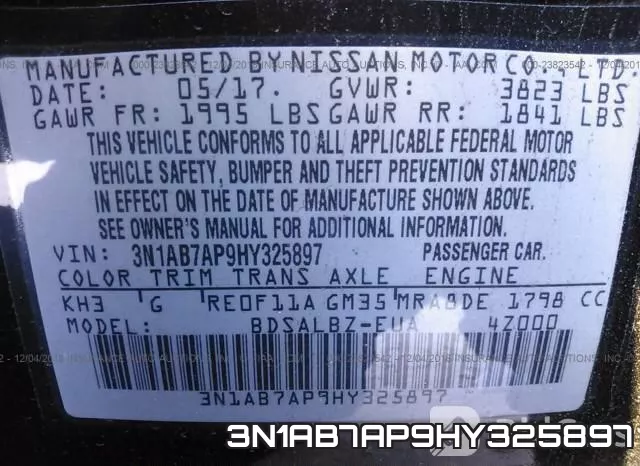 3N1AB7AP9HY325897 фото 10