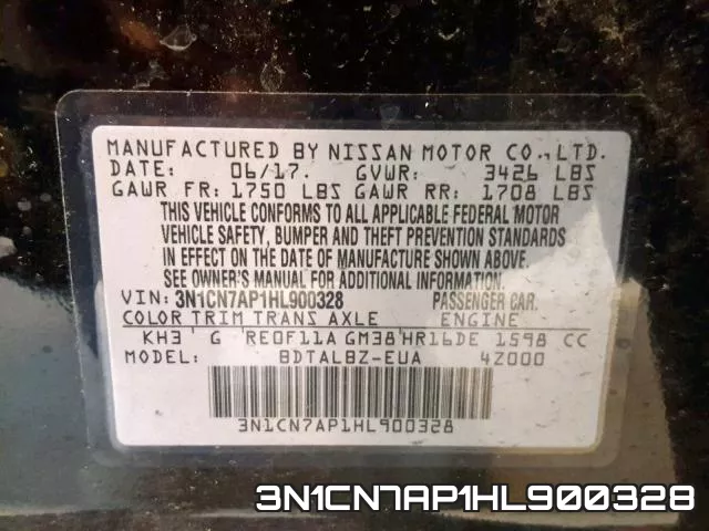 3N1CN7AP1HL900328 фото 2