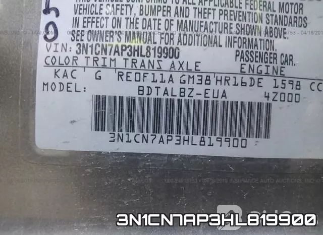 3N1CN7AP3HL819900 фото 10