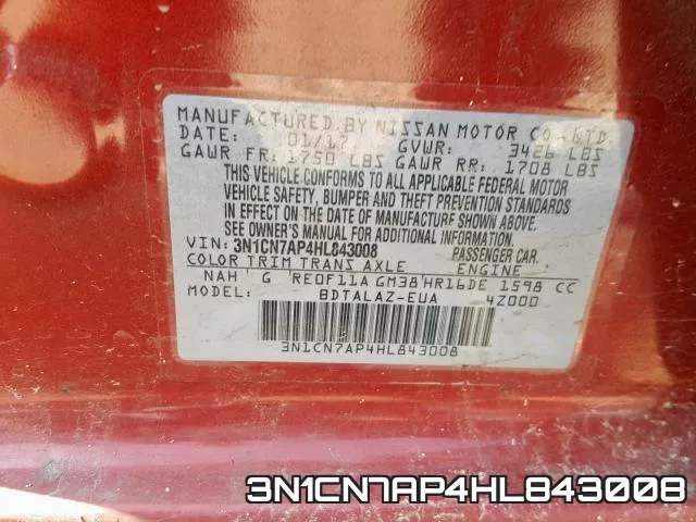 3N1CN7AP4HL843008 фото 2