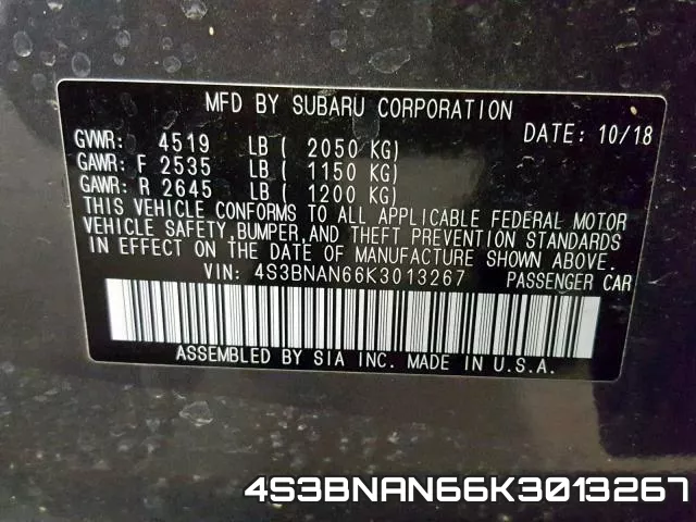 4S3BNAN66K3013267 фото 2