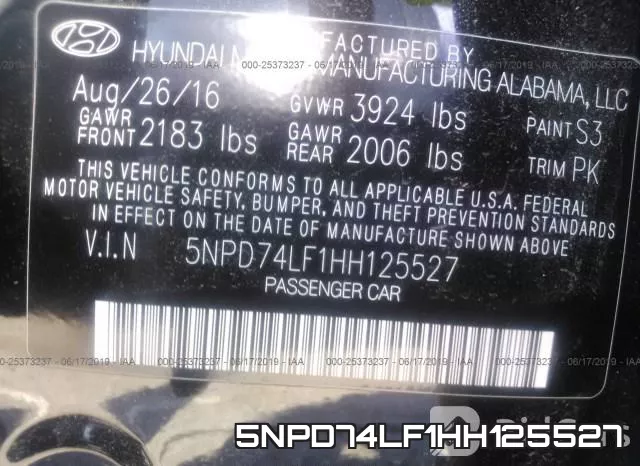 5NPD74LF1HH125527 фото 10