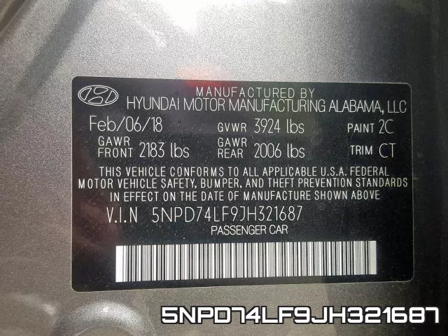 5NPD74LF9JH321687 фото 2