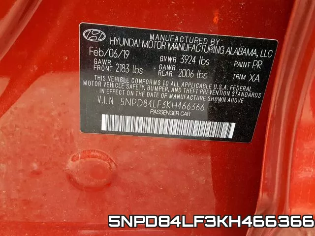 5NPD84LF3KH466366 фото 2
