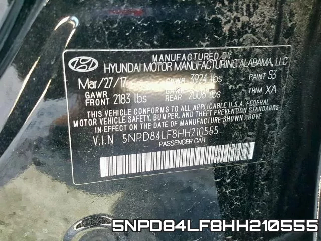 5NPD84LF8HH210555 фото 2