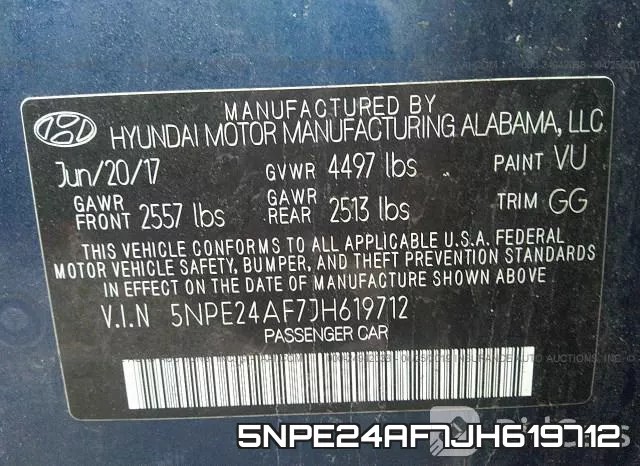 5NPE24AF7JH619712 фото 10