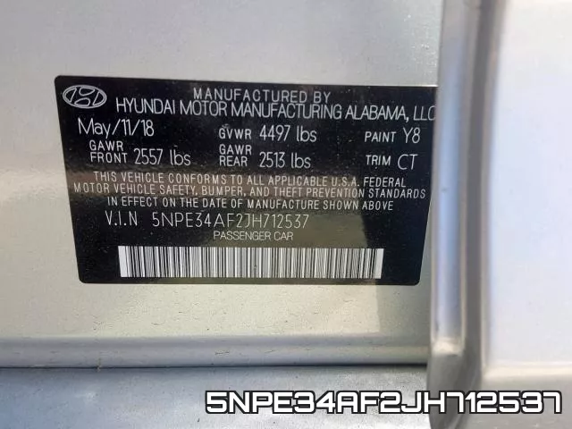 5NPE34AF2JH712537 фото 2