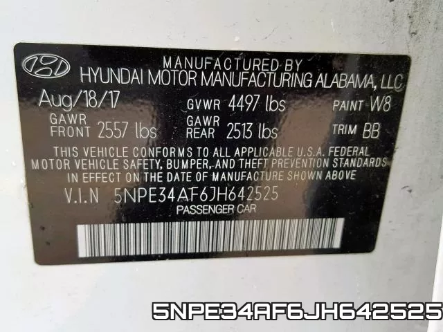 5NPE34AF6JH642525 фото 2