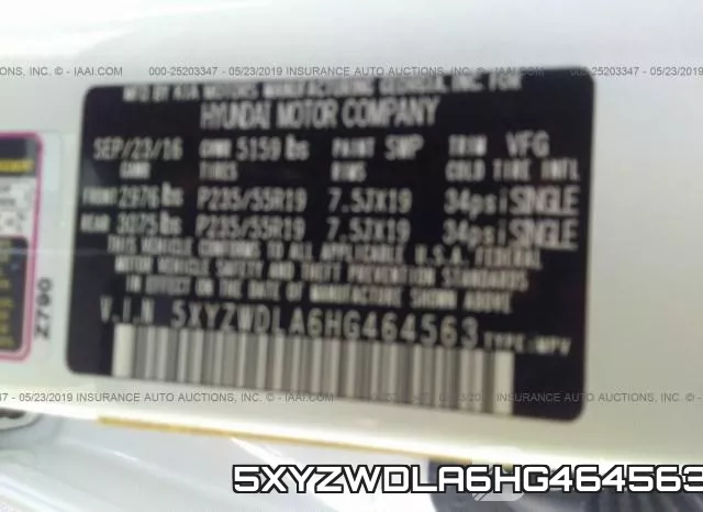 5XYZWDLA6HG464563 фото 10