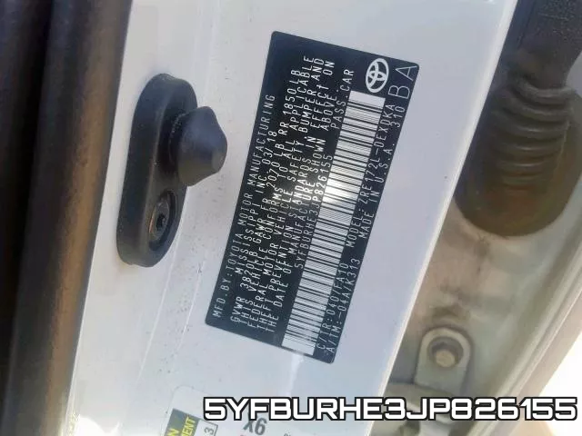 5YFBURHE3JP826155 фото 2