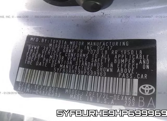 5YFBURHE9HP699969 фото 10