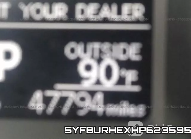 5YFBURHEXHP623595 фото 8