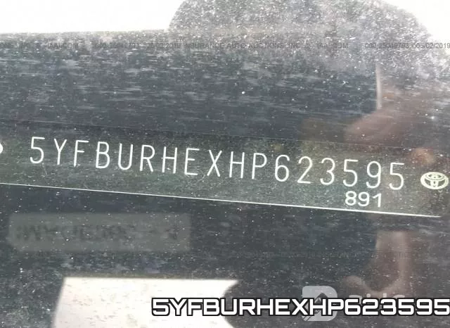5YFBURHEXHP623595 фото 10