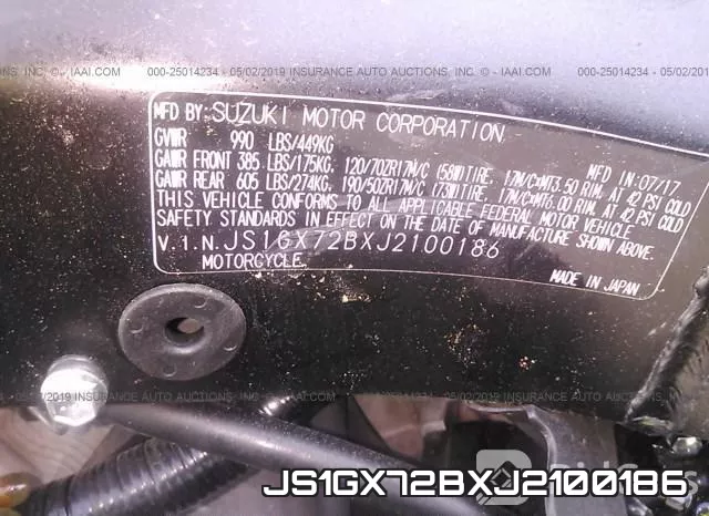 JS1GX72BXJ2100186 фото 2