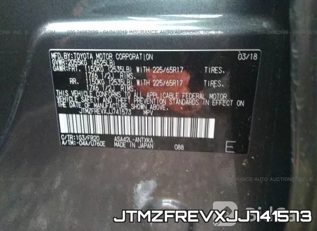 JTMZFREVXJJ741573 фото 10