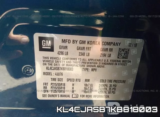 KL4CJASB7KB818003 фото 10