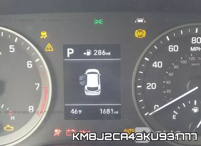 KM8J2CA43KU931777 фото 8