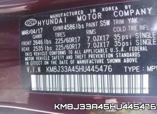 KM8J33A45HU445476 фото 10