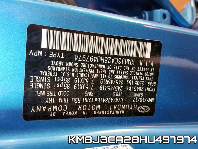 KM8J3CA28HU497974 фото 2