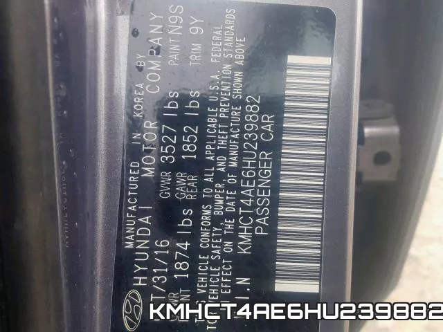 KMHCT4AE6HU239882 фото 2